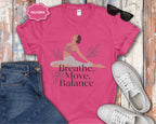 Breathe Move Balance Yoga T-Shirt