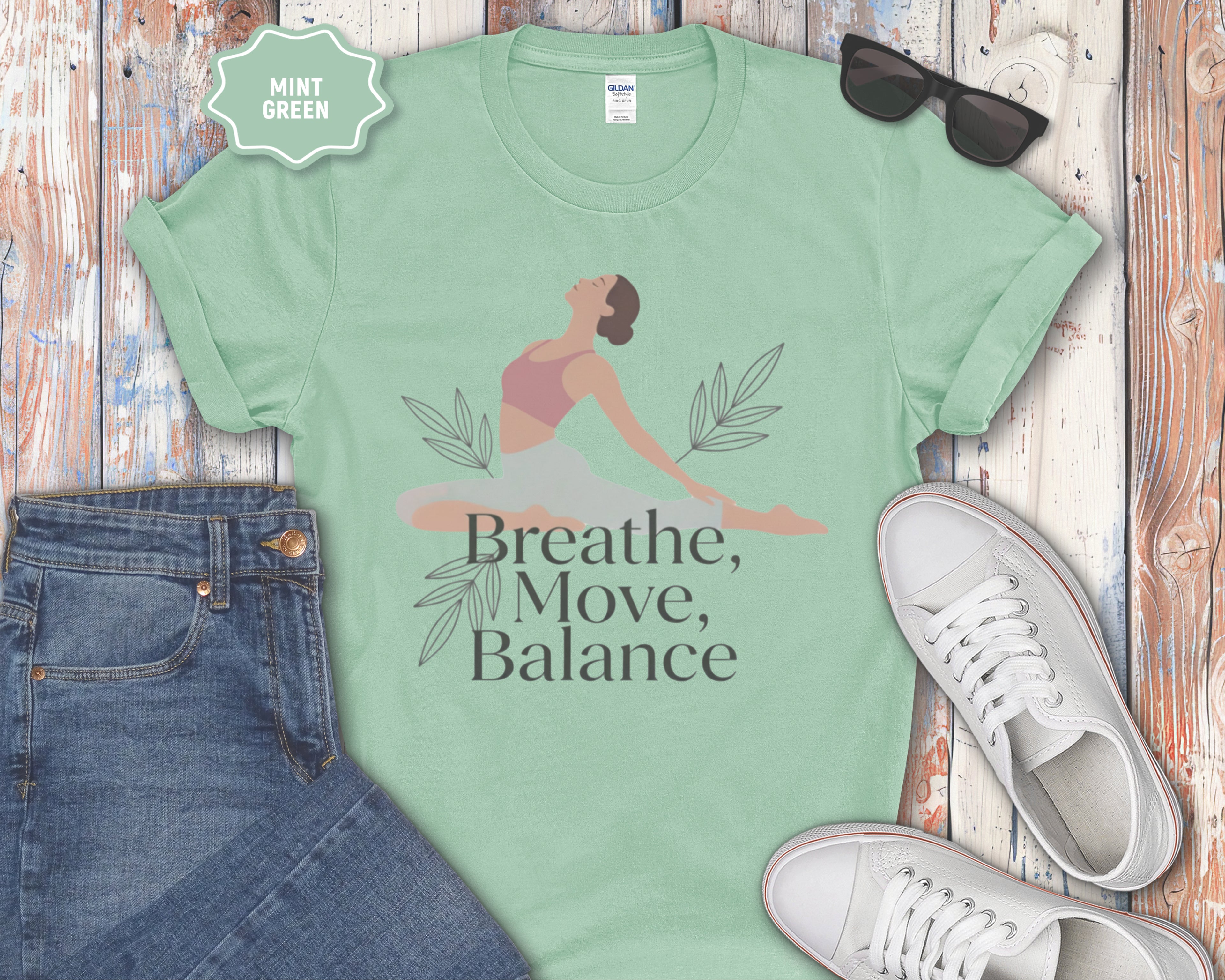 Breathe Move Balance Yoga T-Shirt