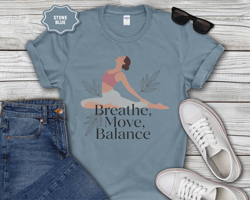 Breathe Move Balance Yoga T-Shirt