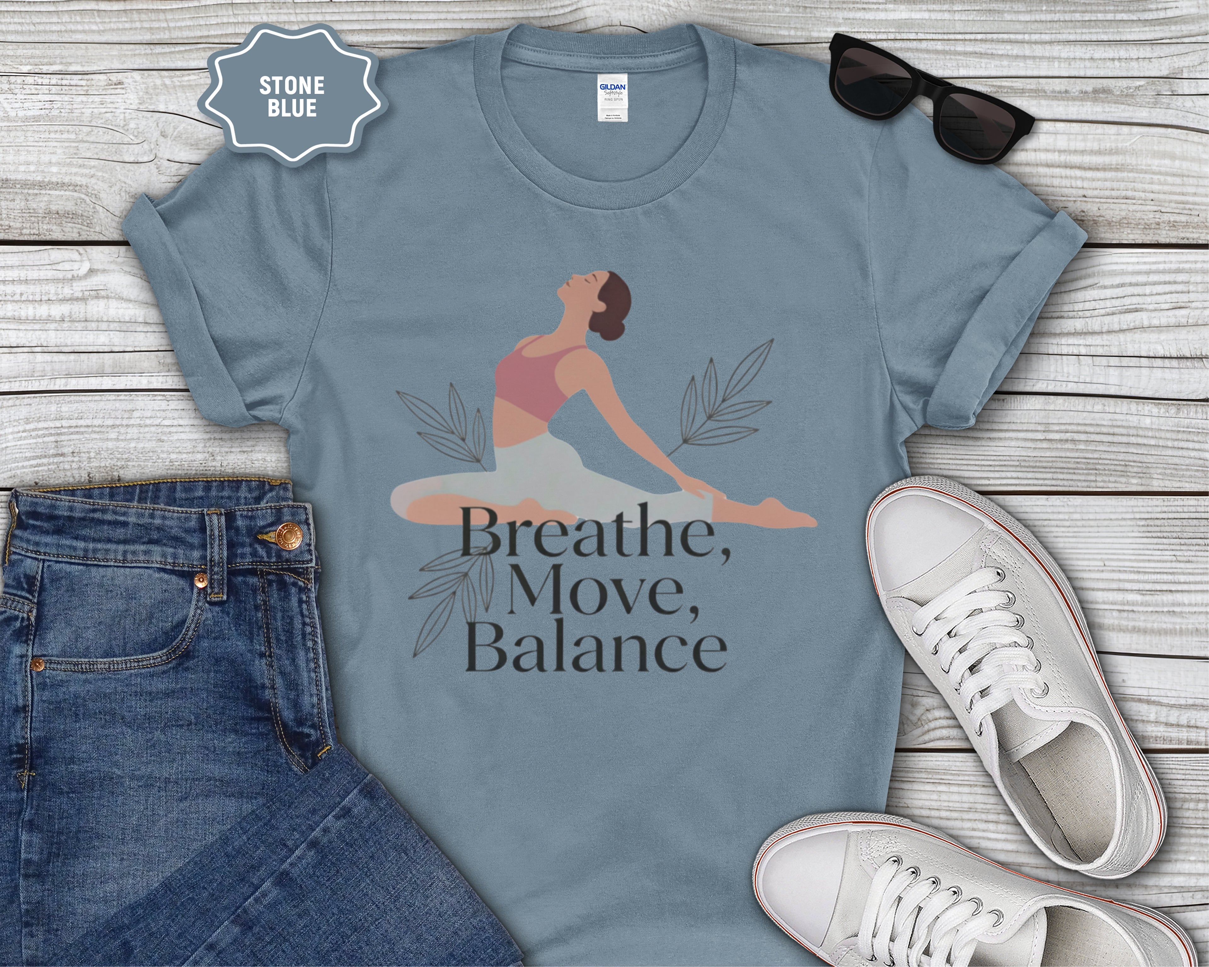 Breathe Move Balance Yoga T-Shirt