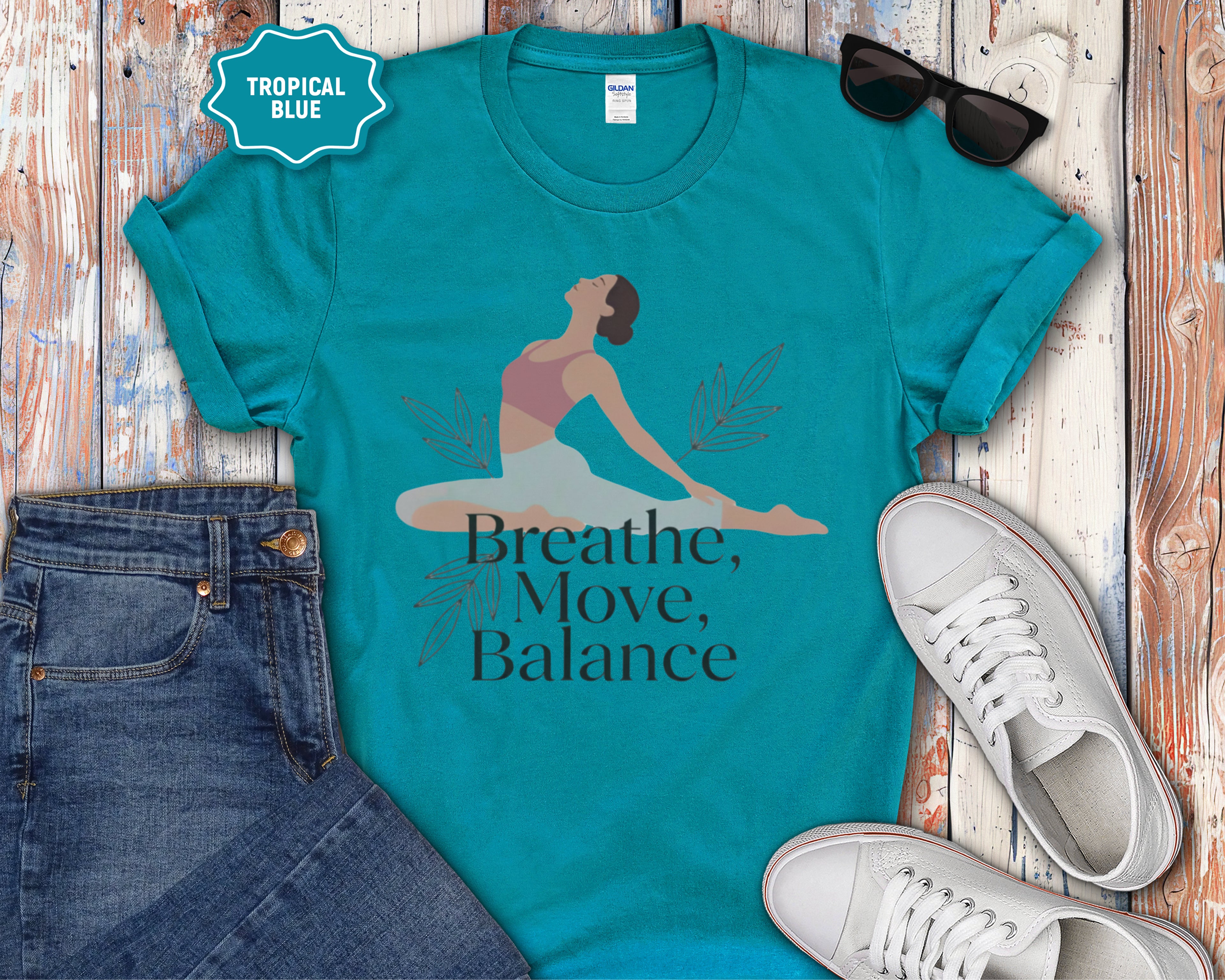 Breathe Move Balance Yoga T-Shirt