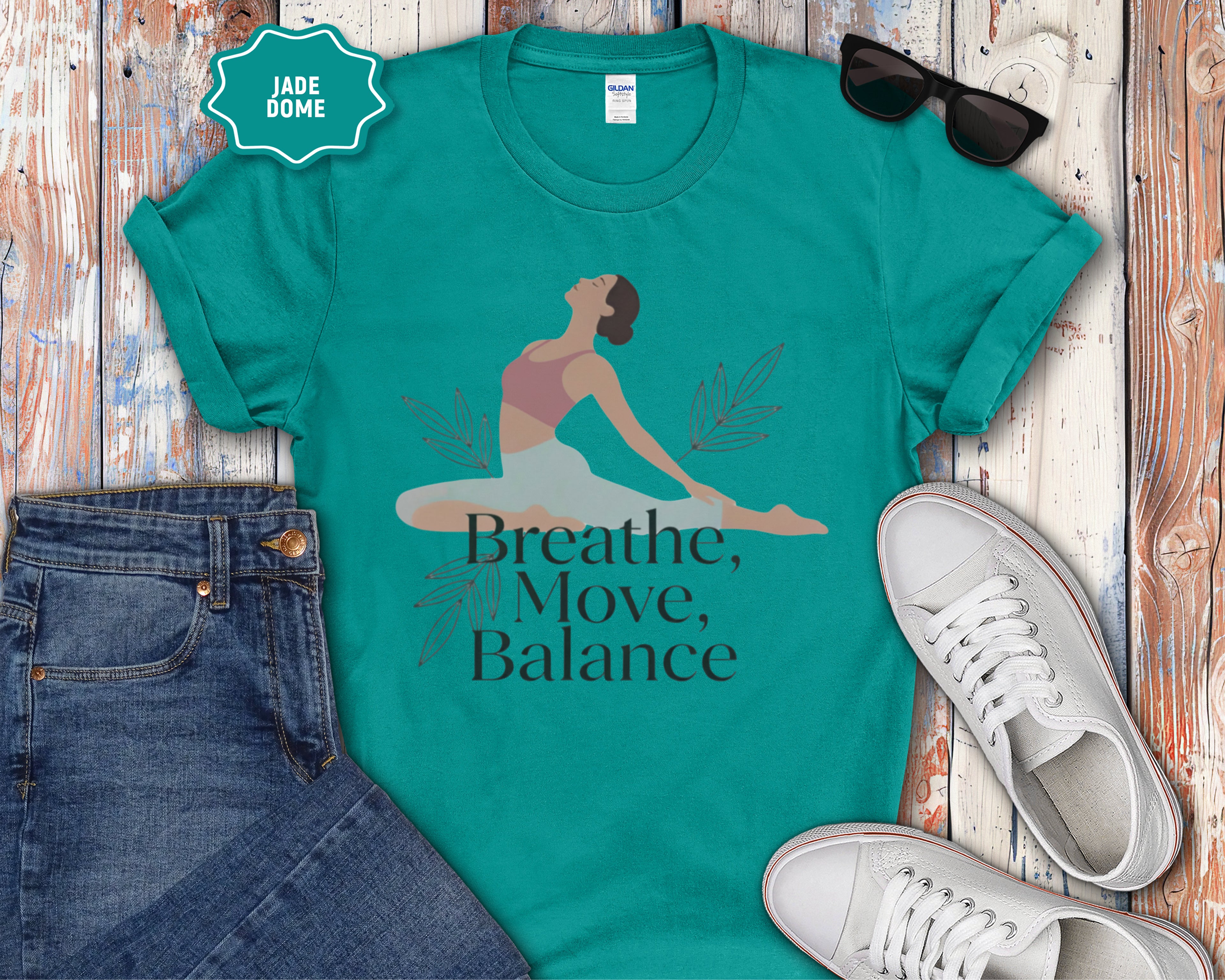 Breathe Move Balance Yoga T-Shirt