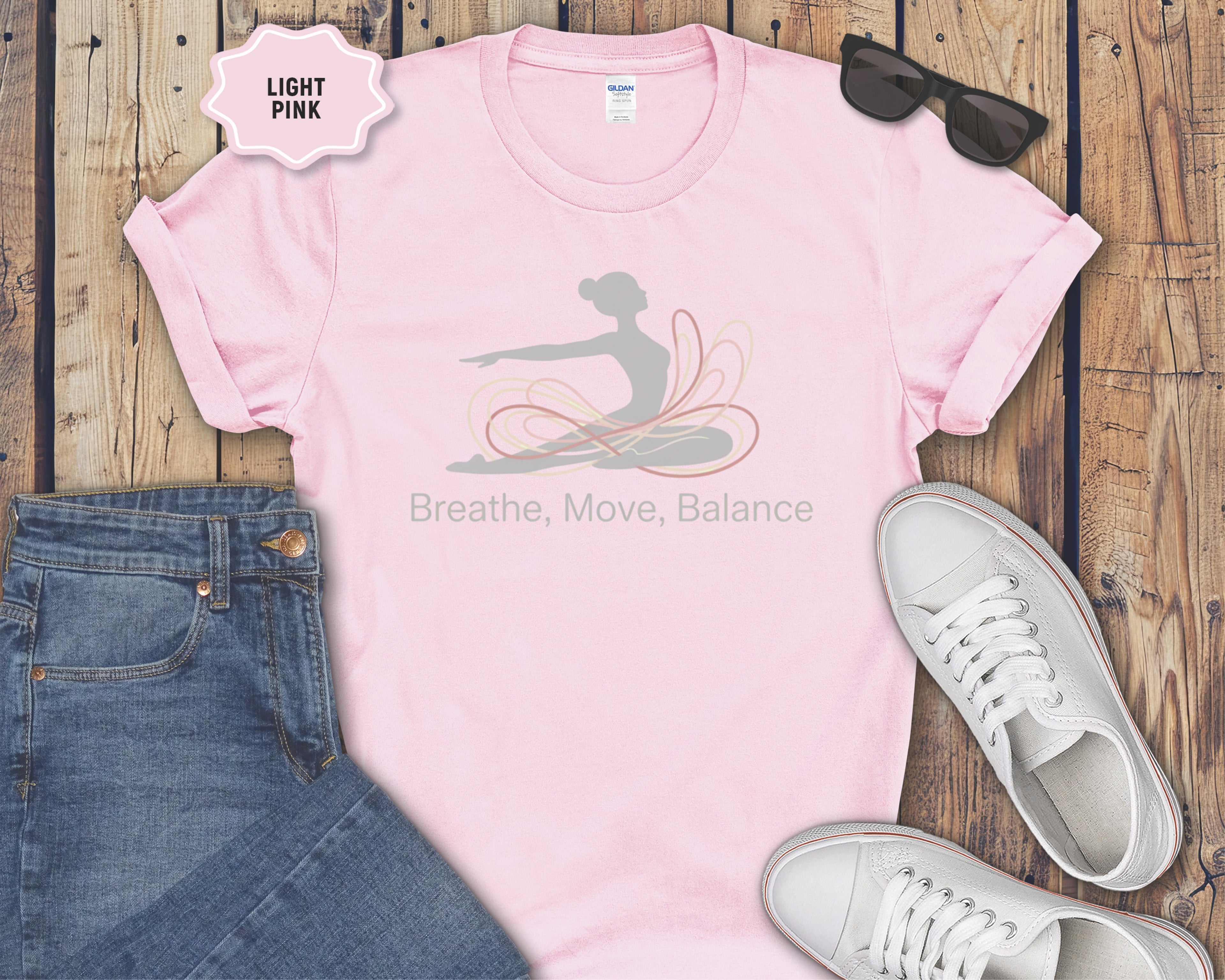 Breathe Move Balance Yoga T-Shirt