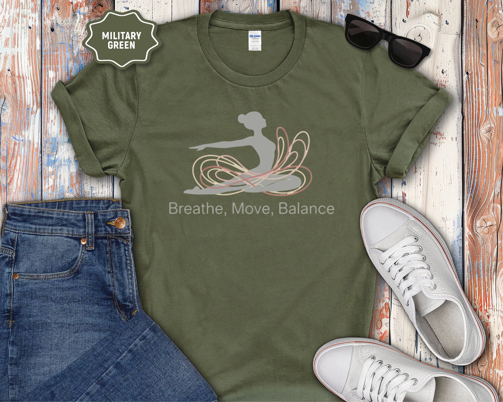 Breathe Move Balance Yoga T-Shirt