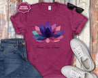 Peace Over Panic lotus flower T-Shirt