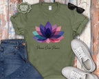 Peace Over Panic lotus flower T-Shirt