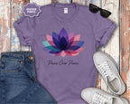 Peace Over Panic lotus flower T-Shirt