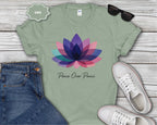 Peace Over Panic lotus flower T-Shirt