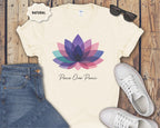 Peace Over Panic lotus flower T-Shirt