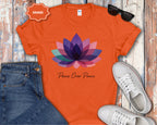 Peace Over Panic lotus flower T-Shirt