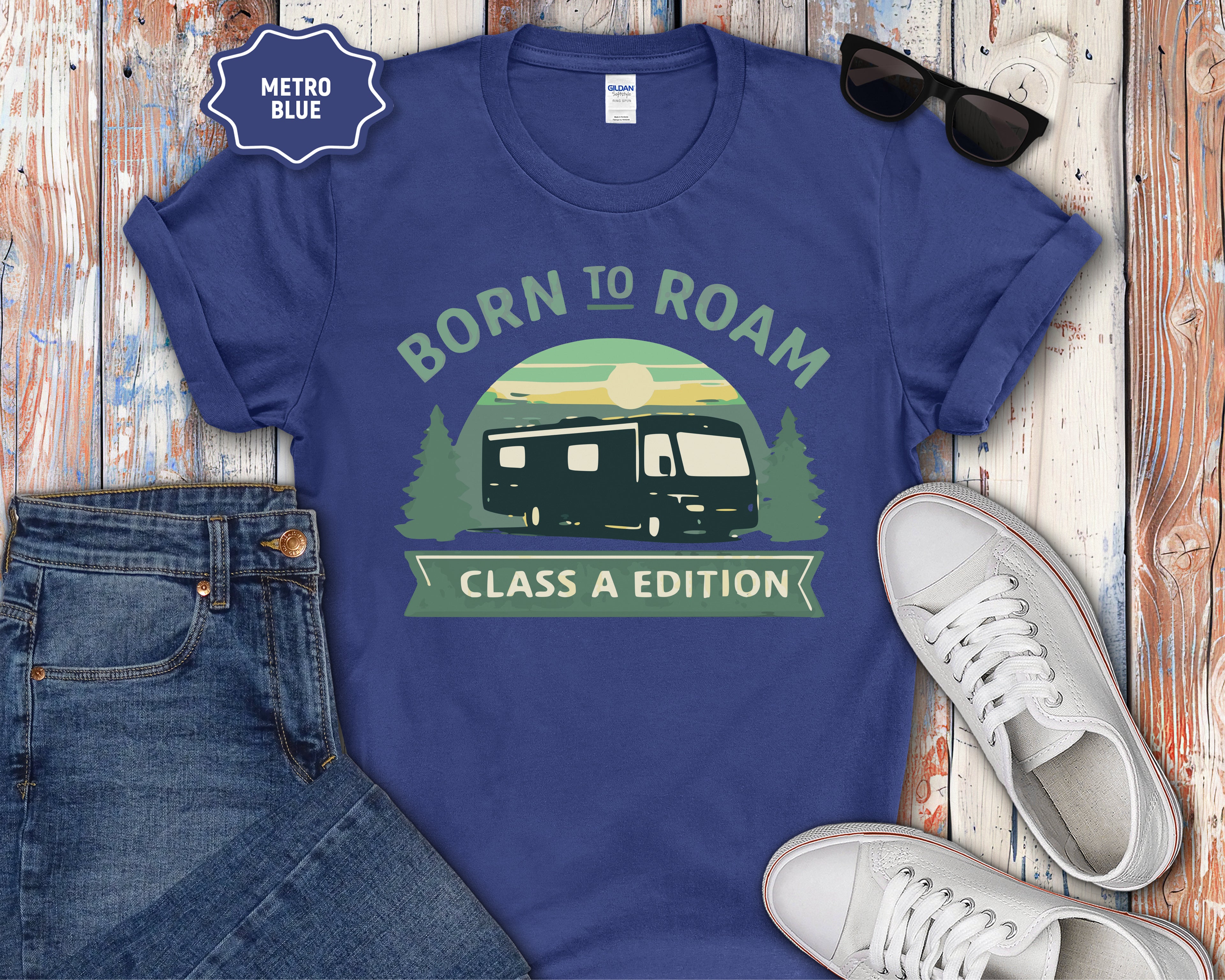 Born to Roam RV camper T-Shirt