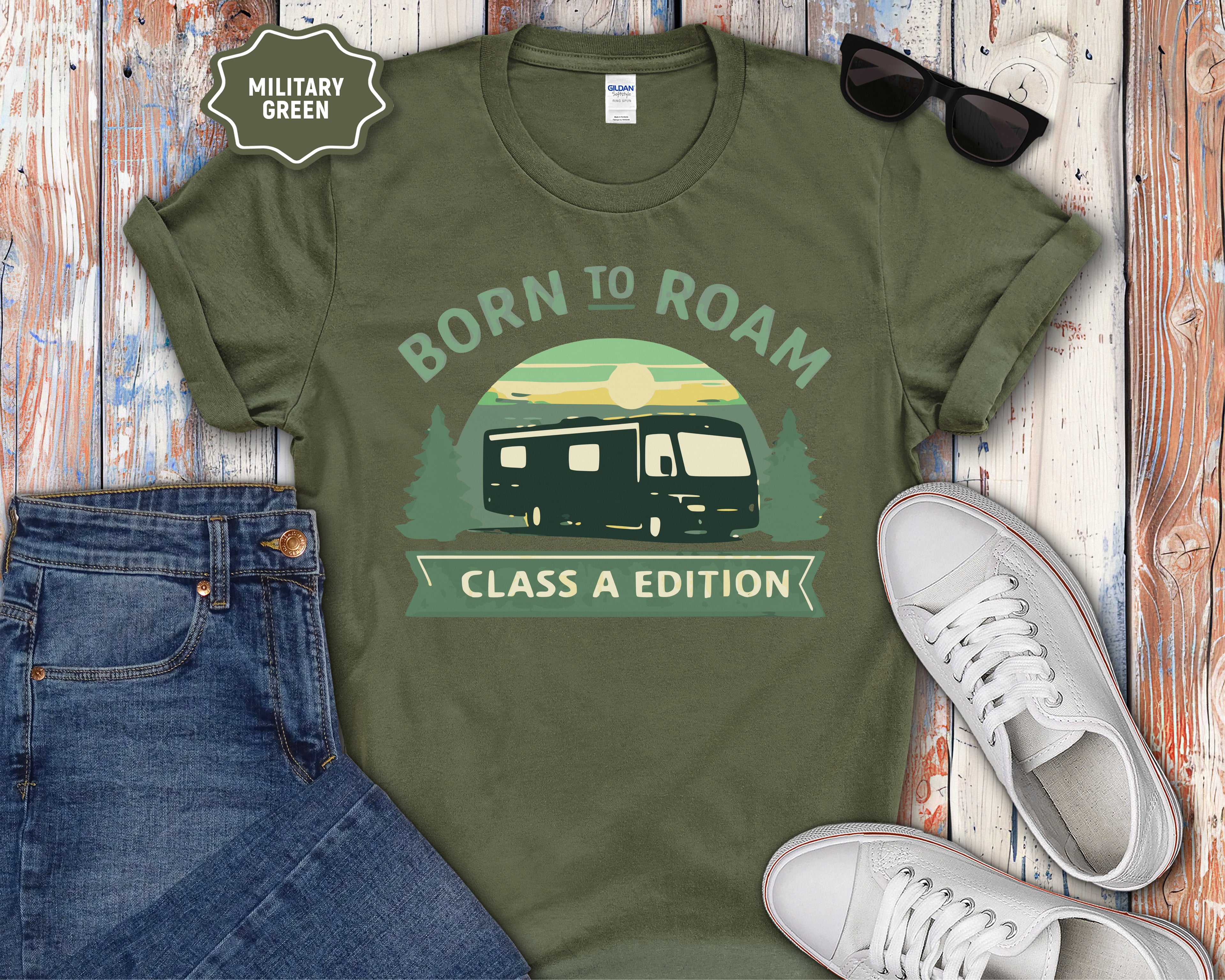 Born to Roam RV camper T-Shirt