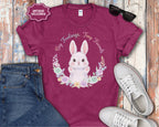 Big Feelings Tiny Friends Cute White Bunny T-Shirt