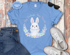 Big Feelings Tiny Friends Cute White Bunny T-Shirt