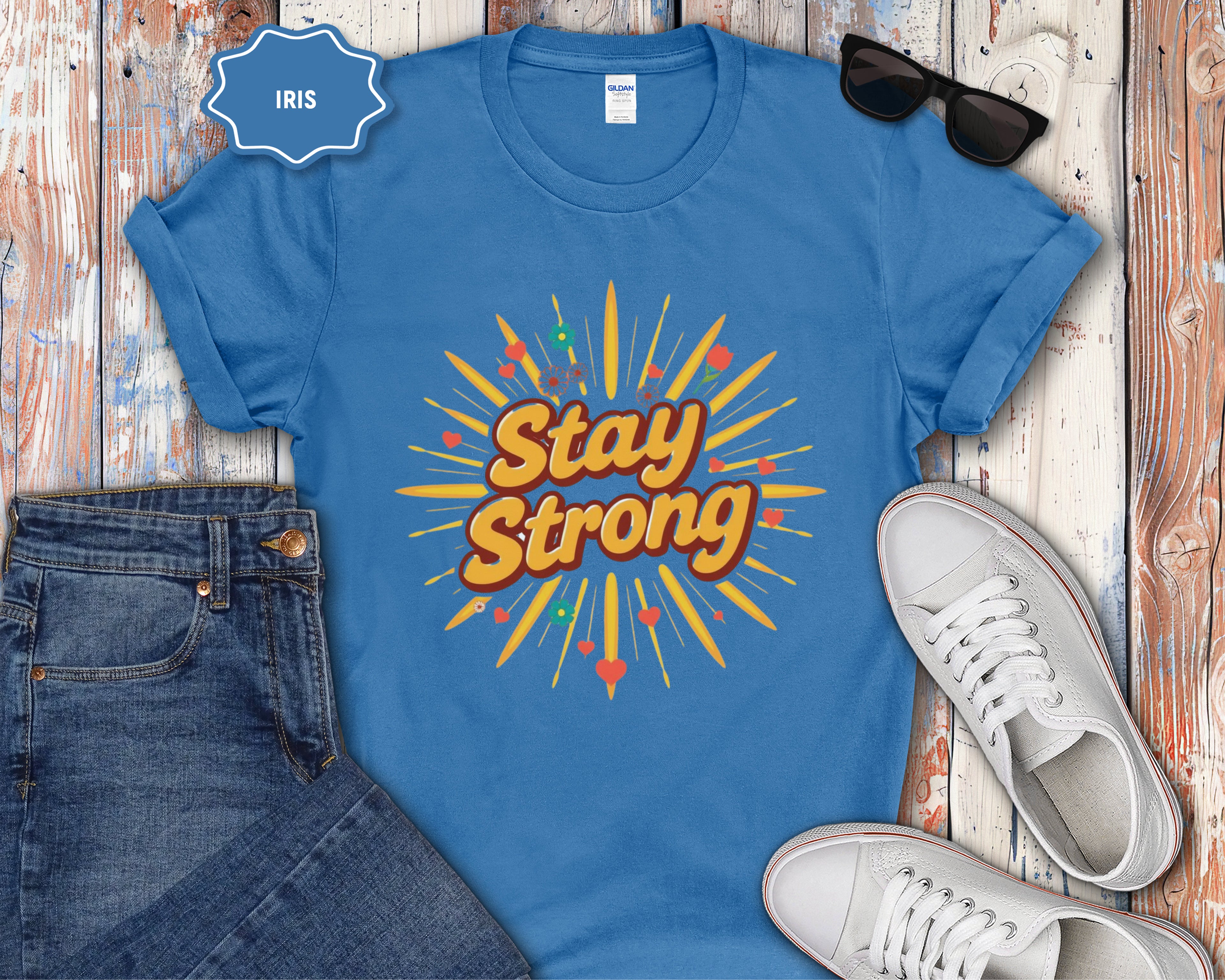 Stay Strong motivational design T-Shirt
