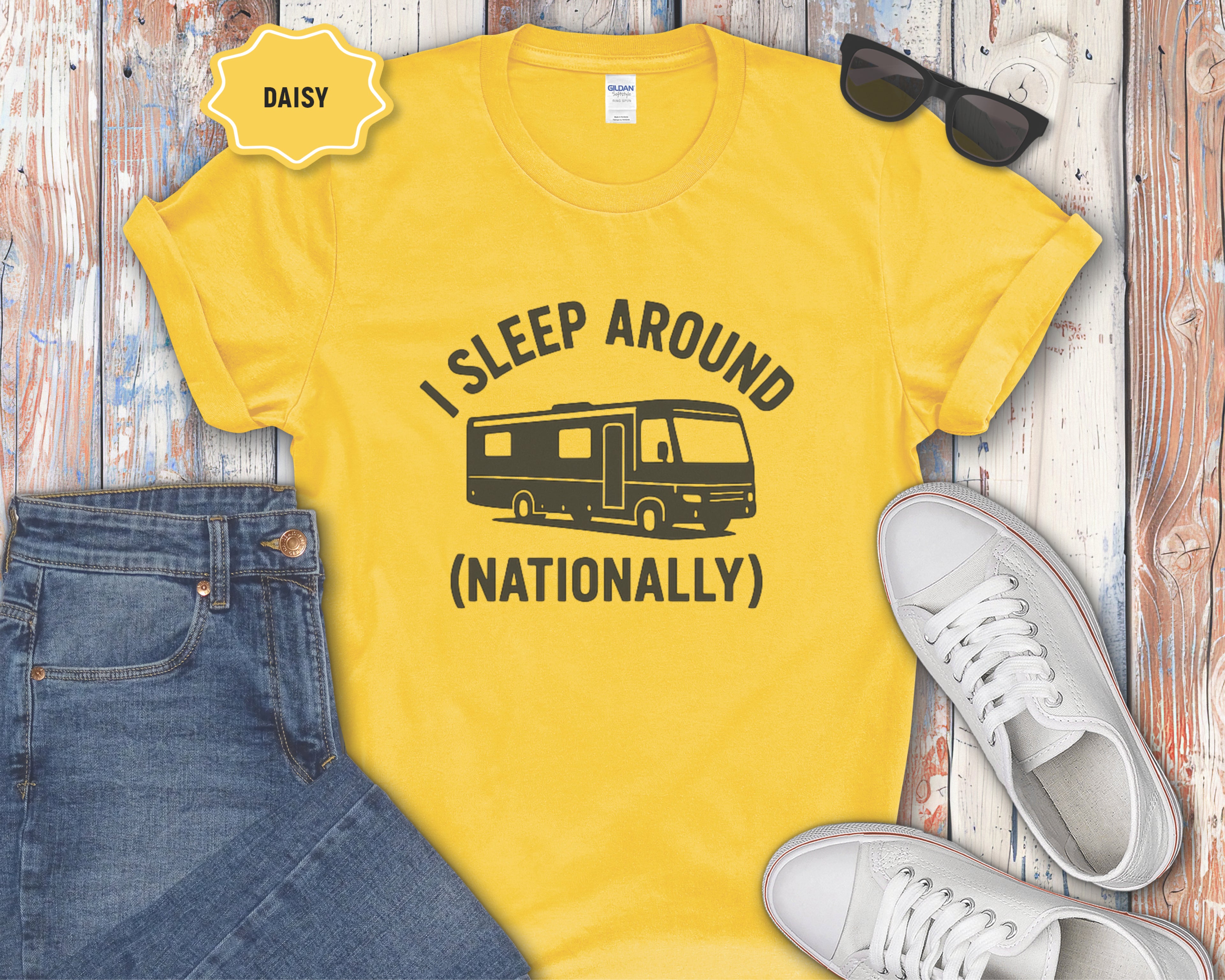I Sleep Around (Nationally) RV Camper T-Shirt