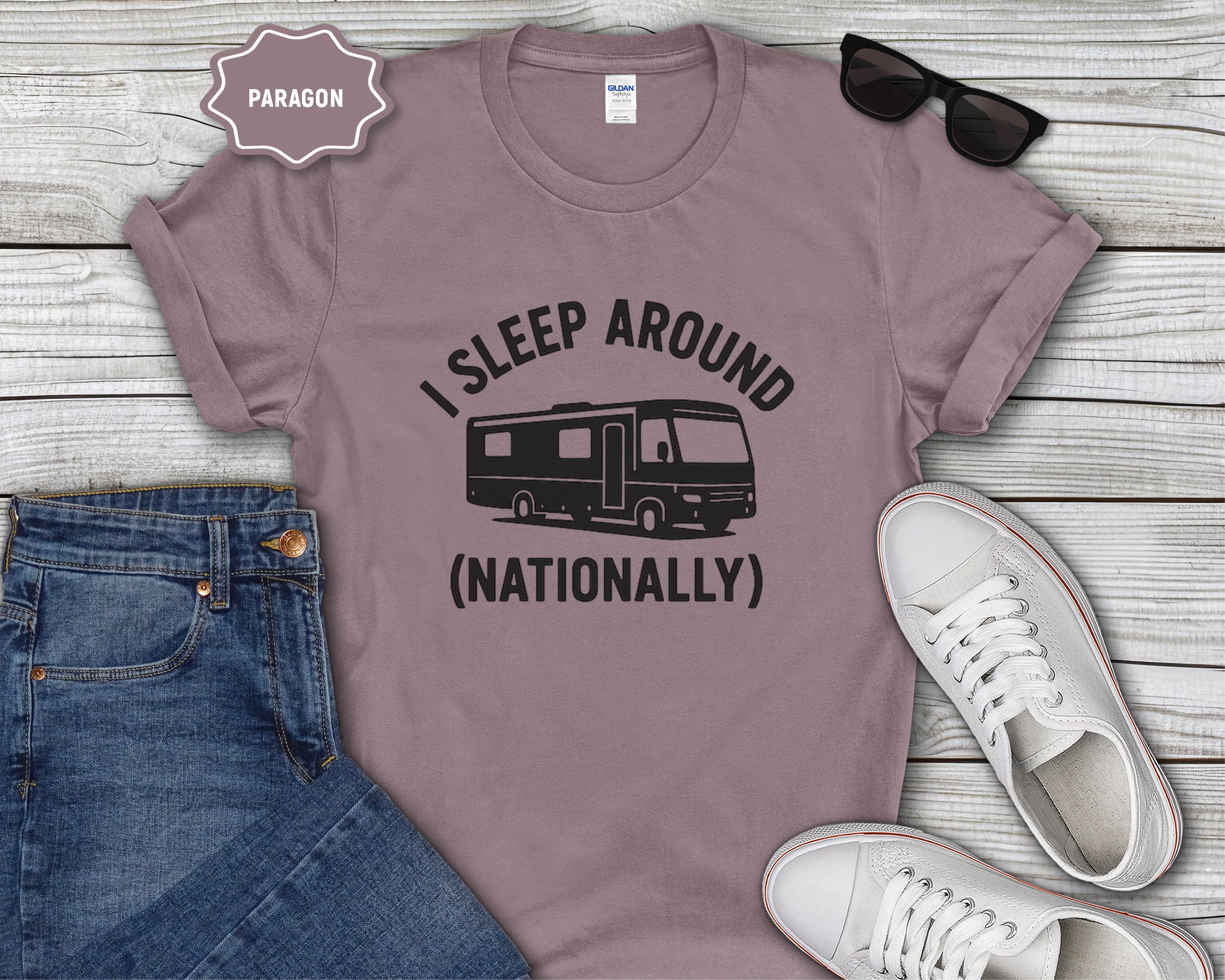 I Sleep Around (Nationally) RV Camper T-Shirt