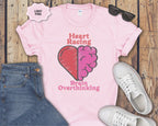 Heart and Brain Split Design T-Shirt