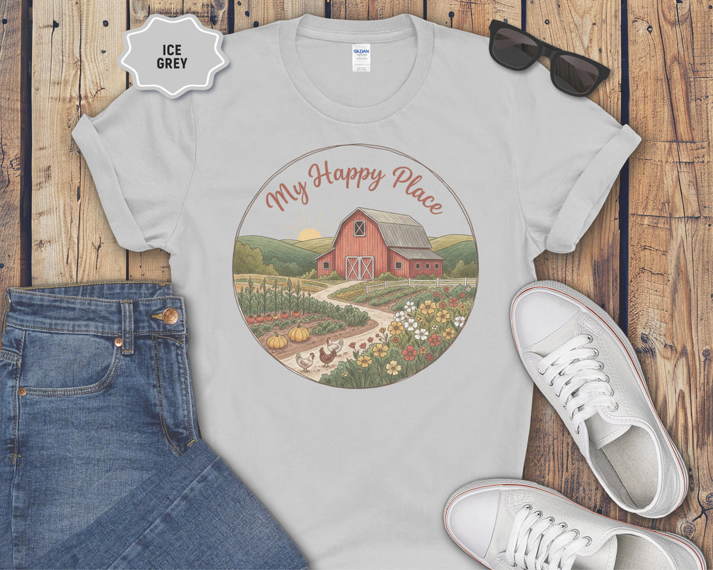 My Happy Place Barn Scene T-Shirt