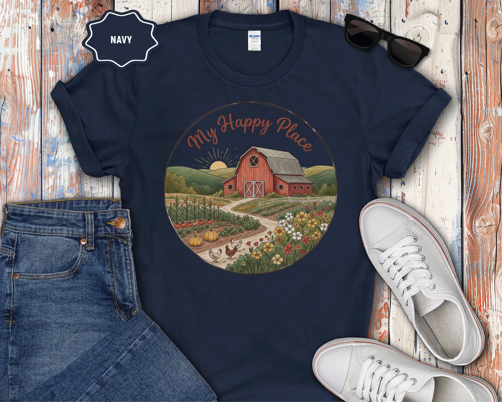 My Happy Place Barn Scene T-Shirt