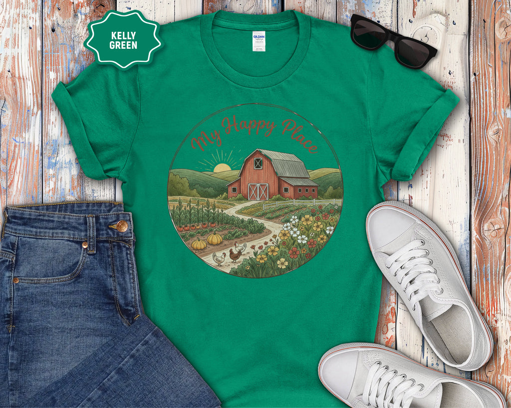 My Happy Place Barn Scene T-Shirt