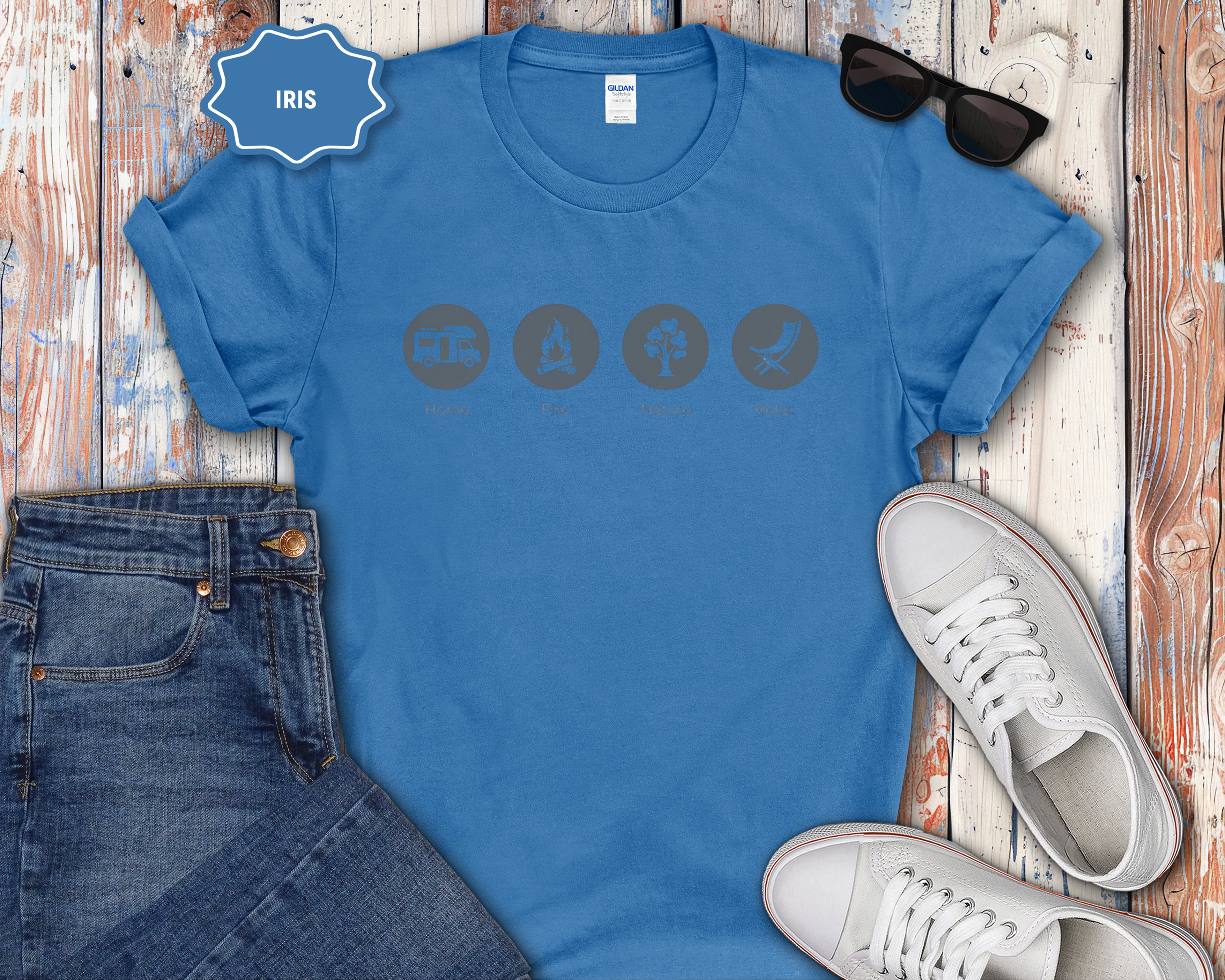 Home, Fire, Nature, Relax Rv Camping Shirt