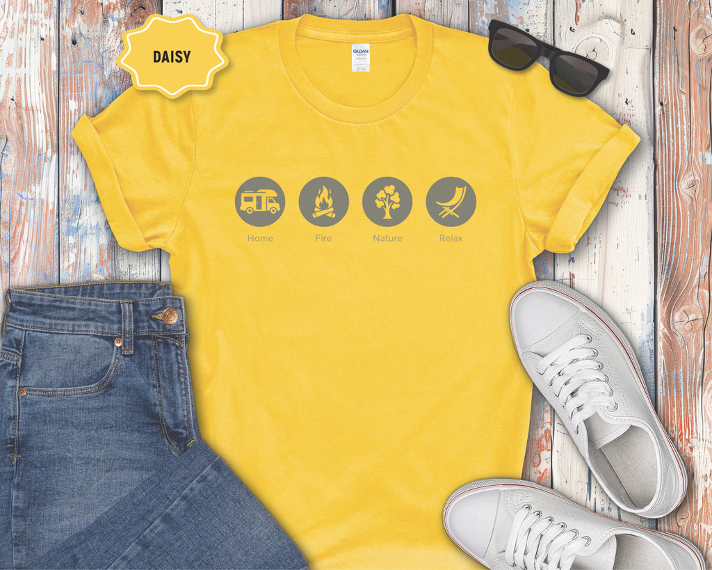 Home, Fire, Nature, Relax Rv Camping Shirt