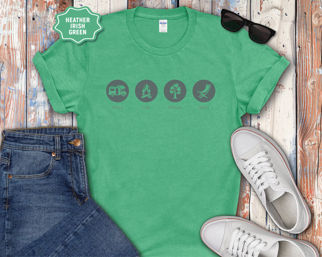 Home, Fire, Nature, Relax Rv Camping Shirt