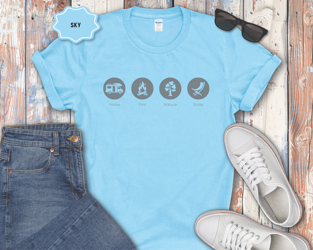 Home, Fire, Nature, Relax Rv Camping Shirt