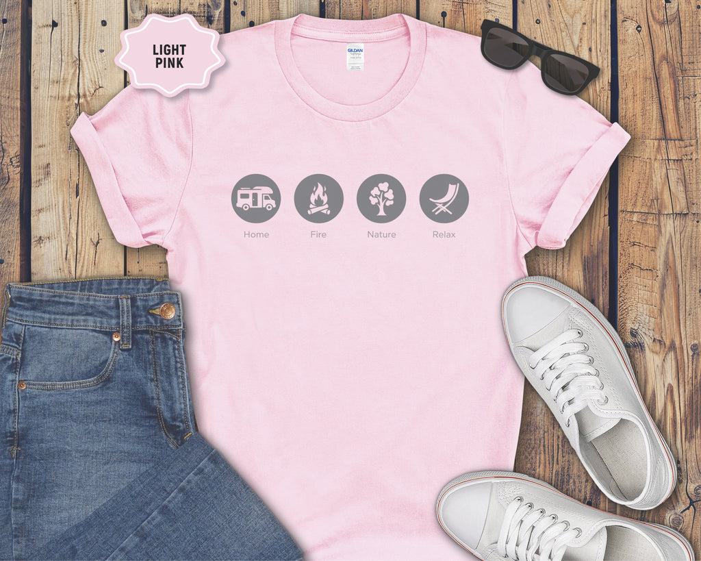 Home, Fire, Nature, Relax Rv Camping Shirt