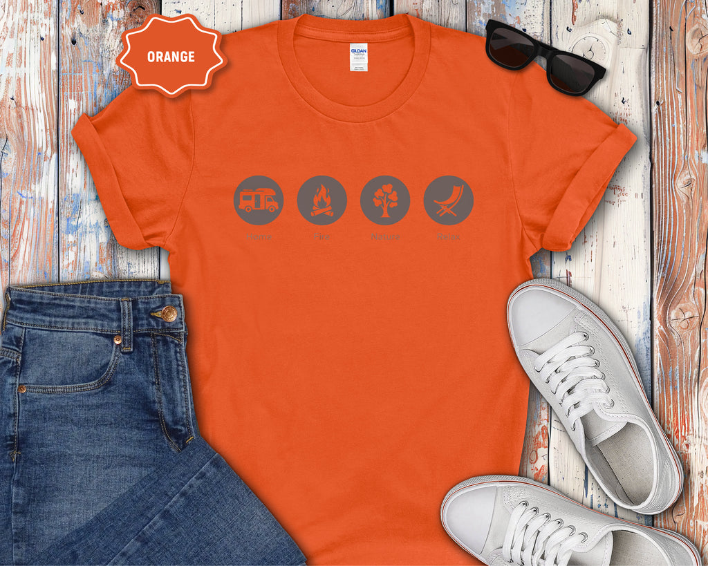 Home, Fire, Nature, Relax Rv Camping Shirt