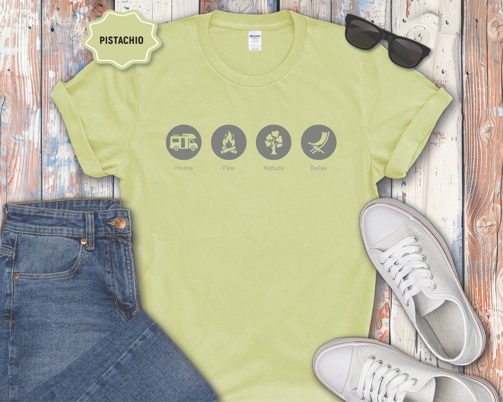 Home, Fire, Nature, Relax Rv Camping Shirt