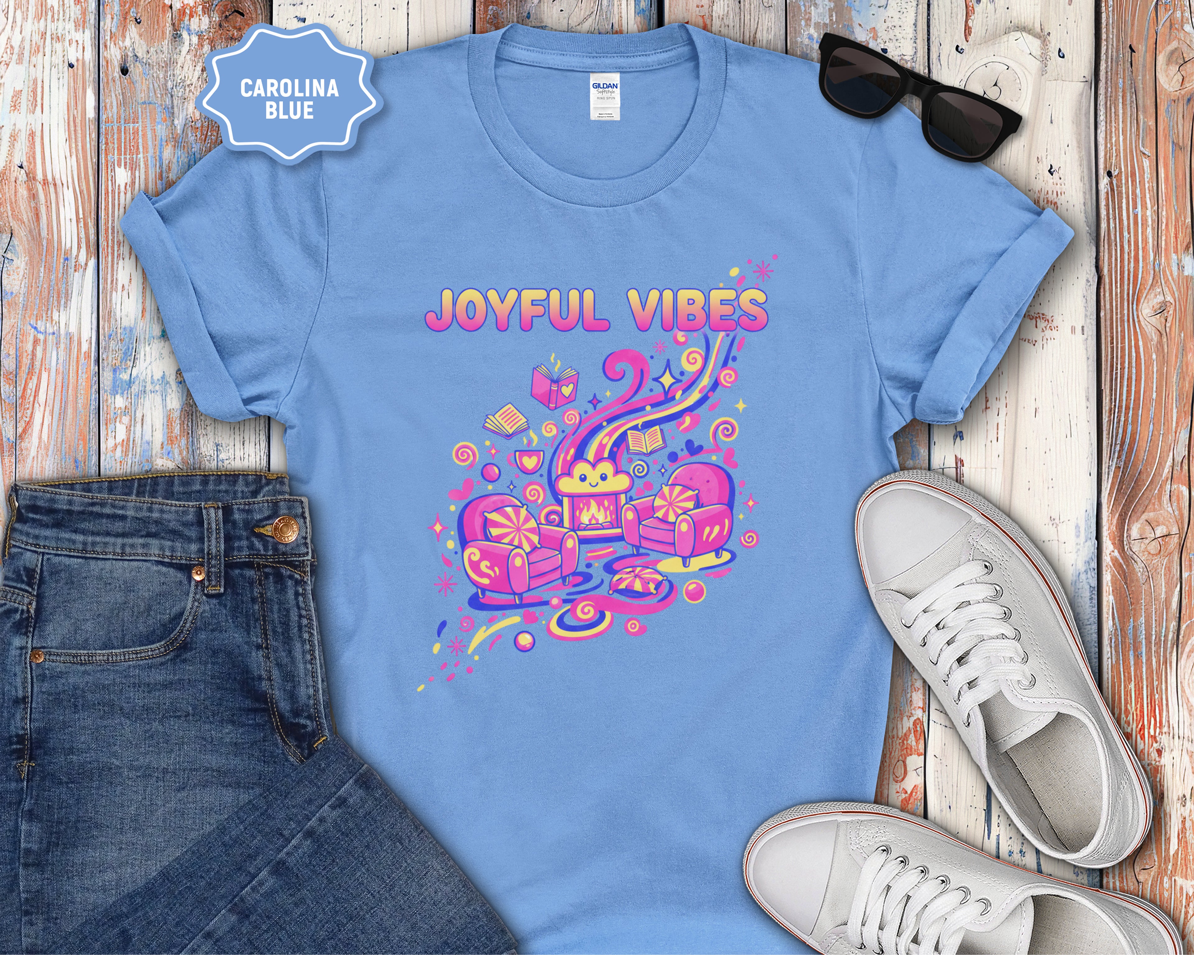 Joyful Vibes graphic T-Shirt
