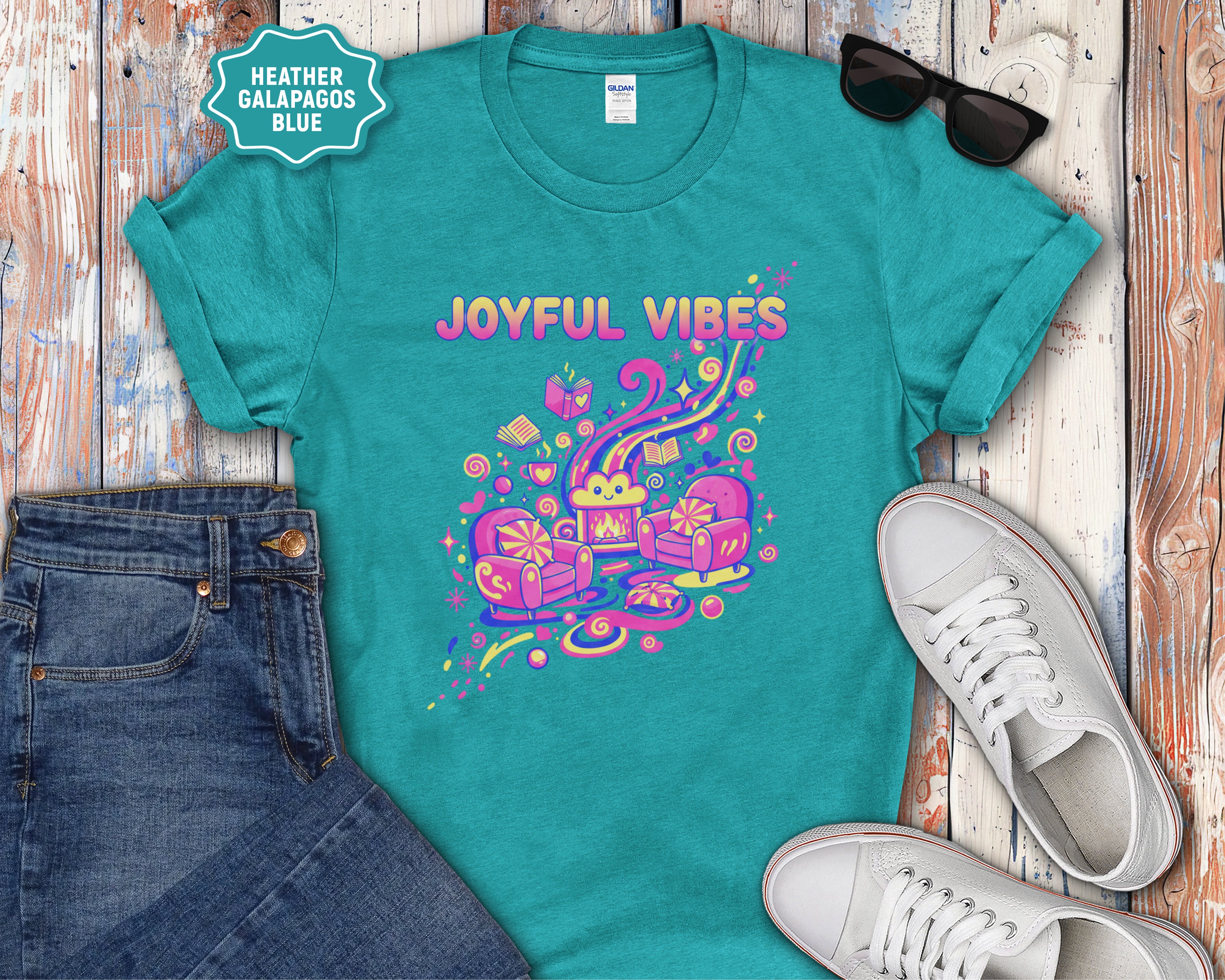 Joyful Vibes graphic T-Shirt