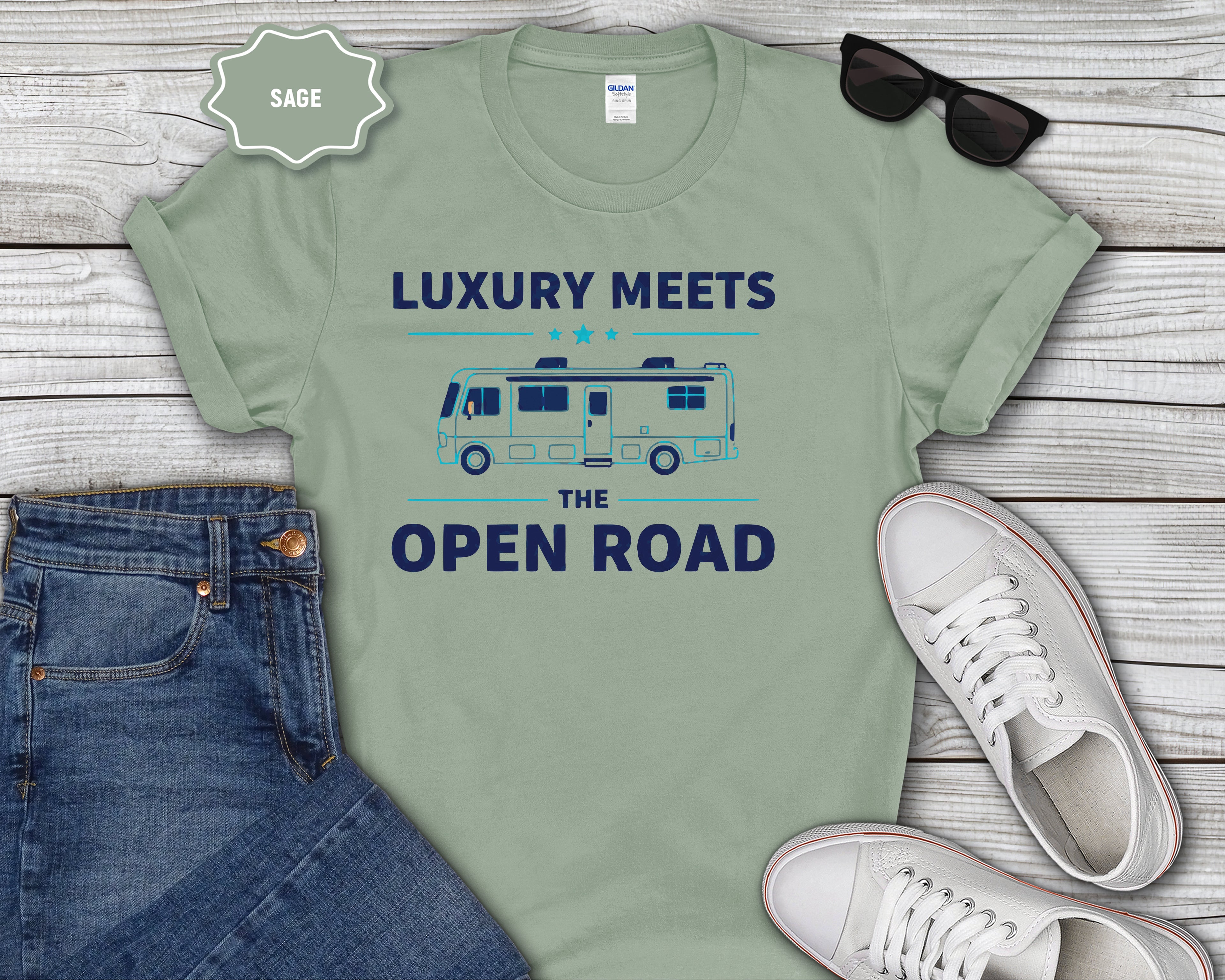 Luxury Meets the Open Road RV Camper T-Shirt