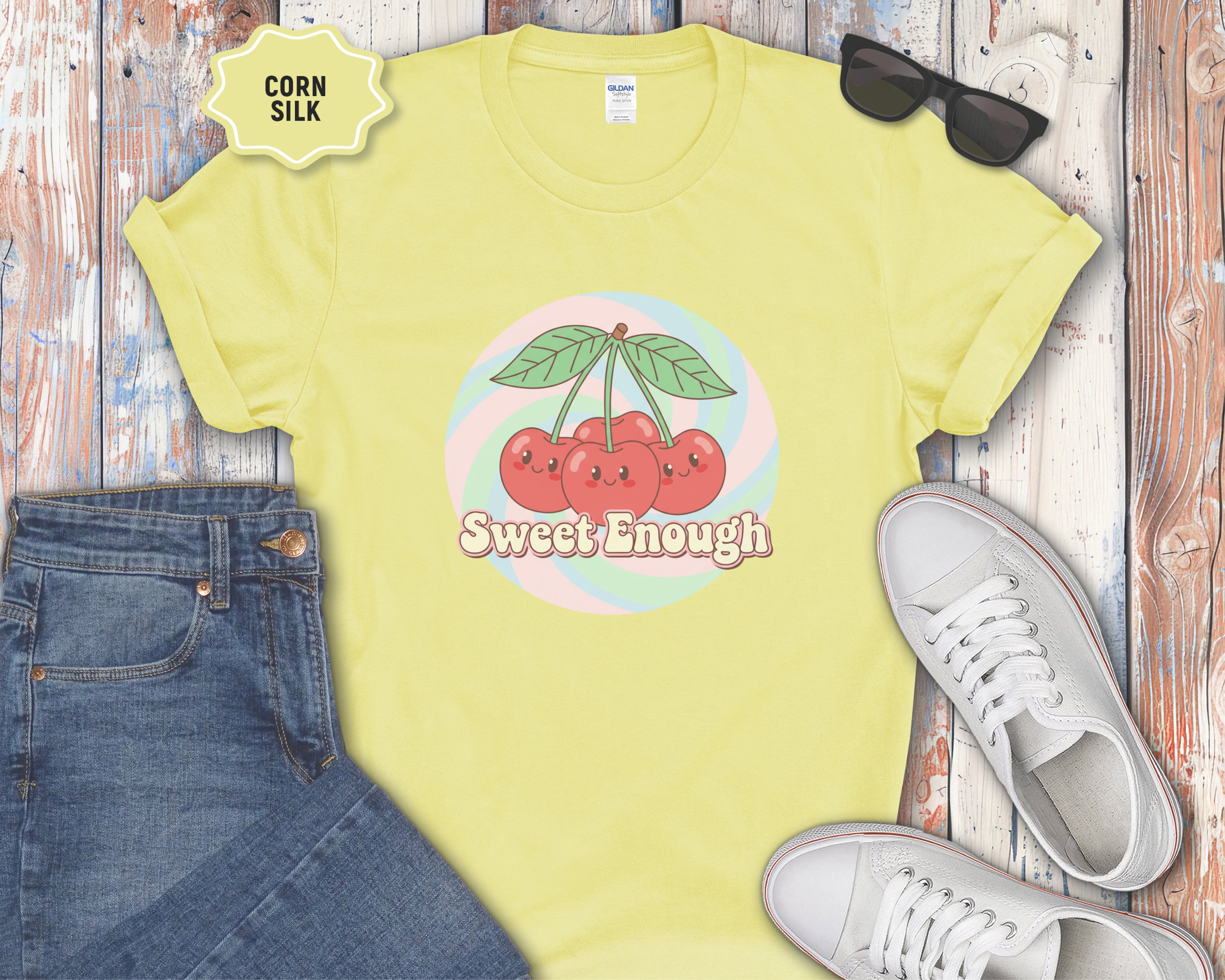 Sweet Enough cherries graphic T-Shirt