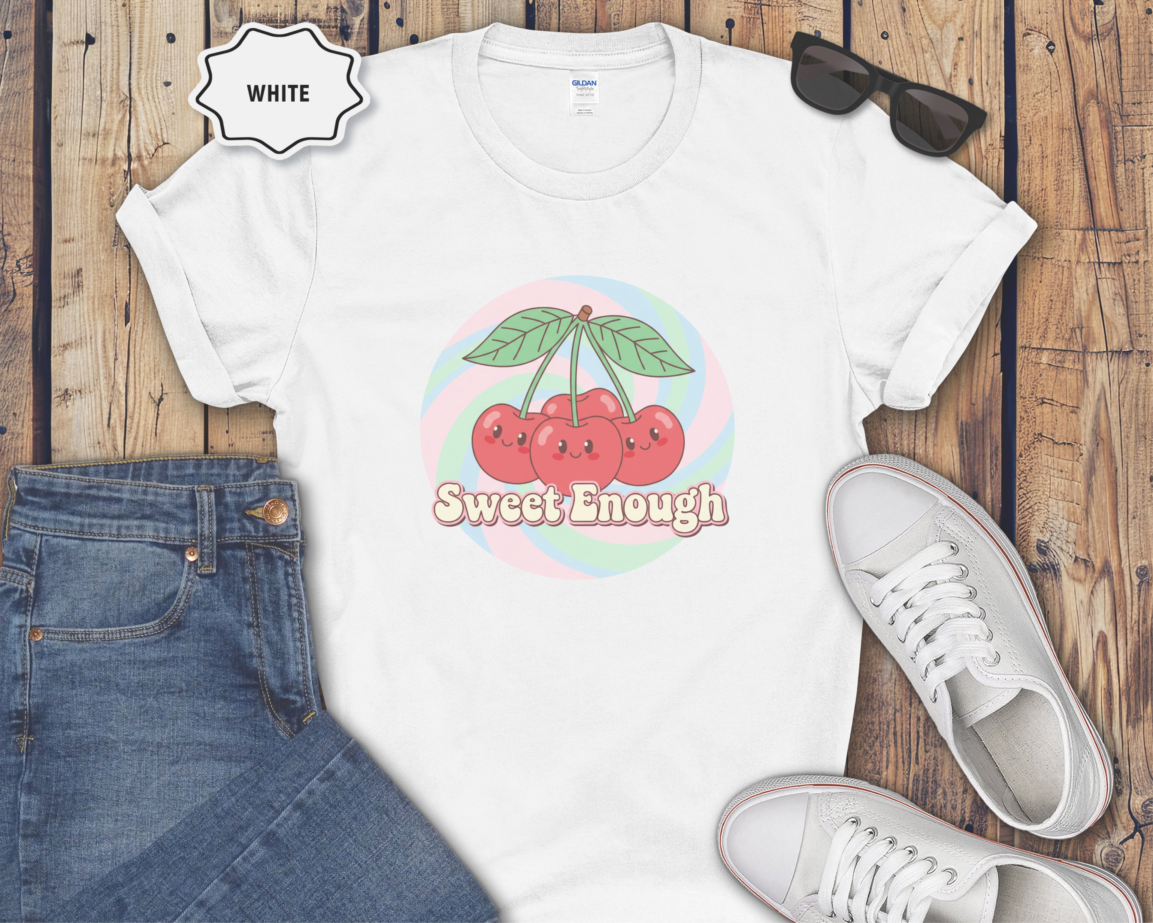 Sweet Enough cherries graphic T-Shirt