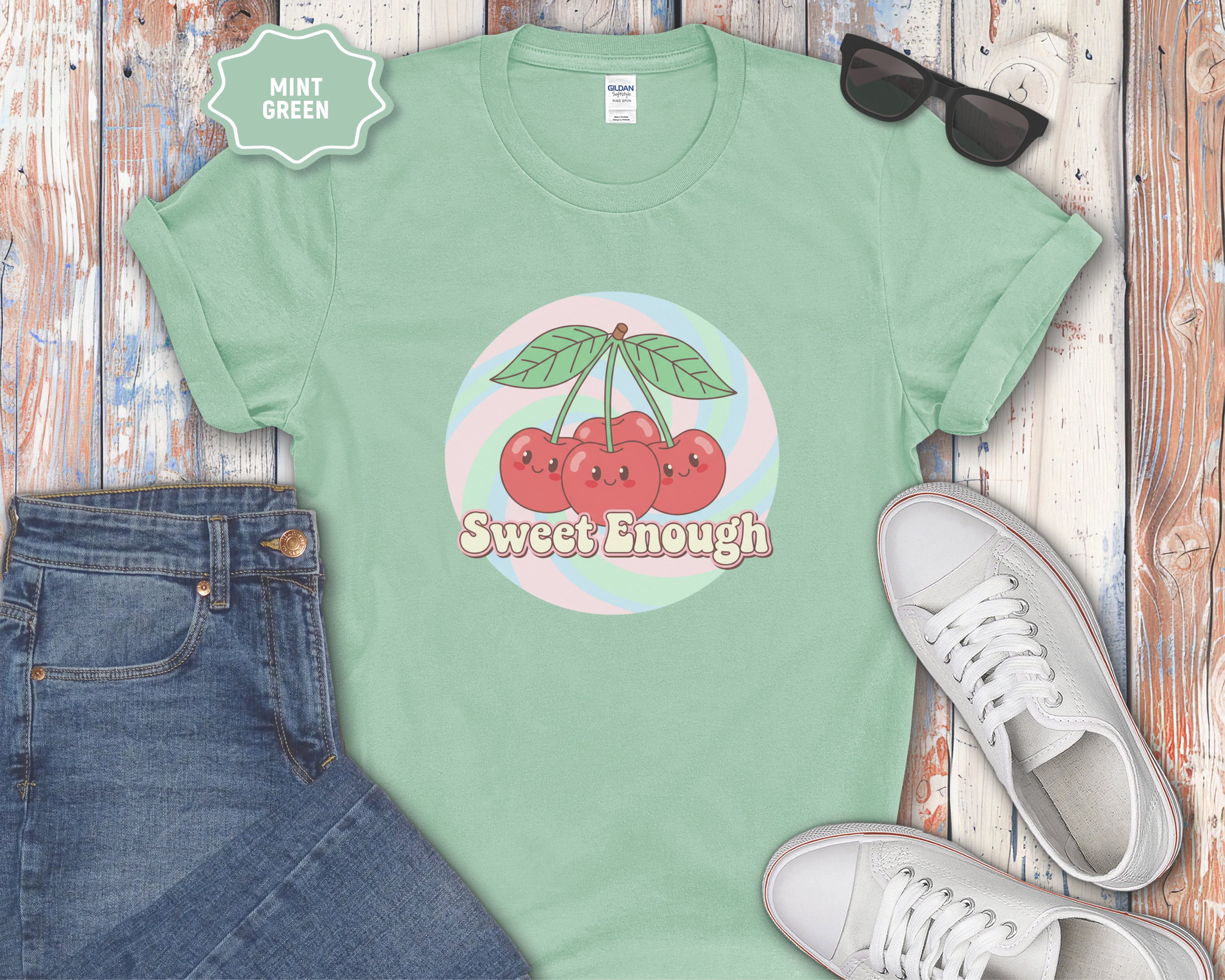 Sweet Enough cherries graphic T-Shirt