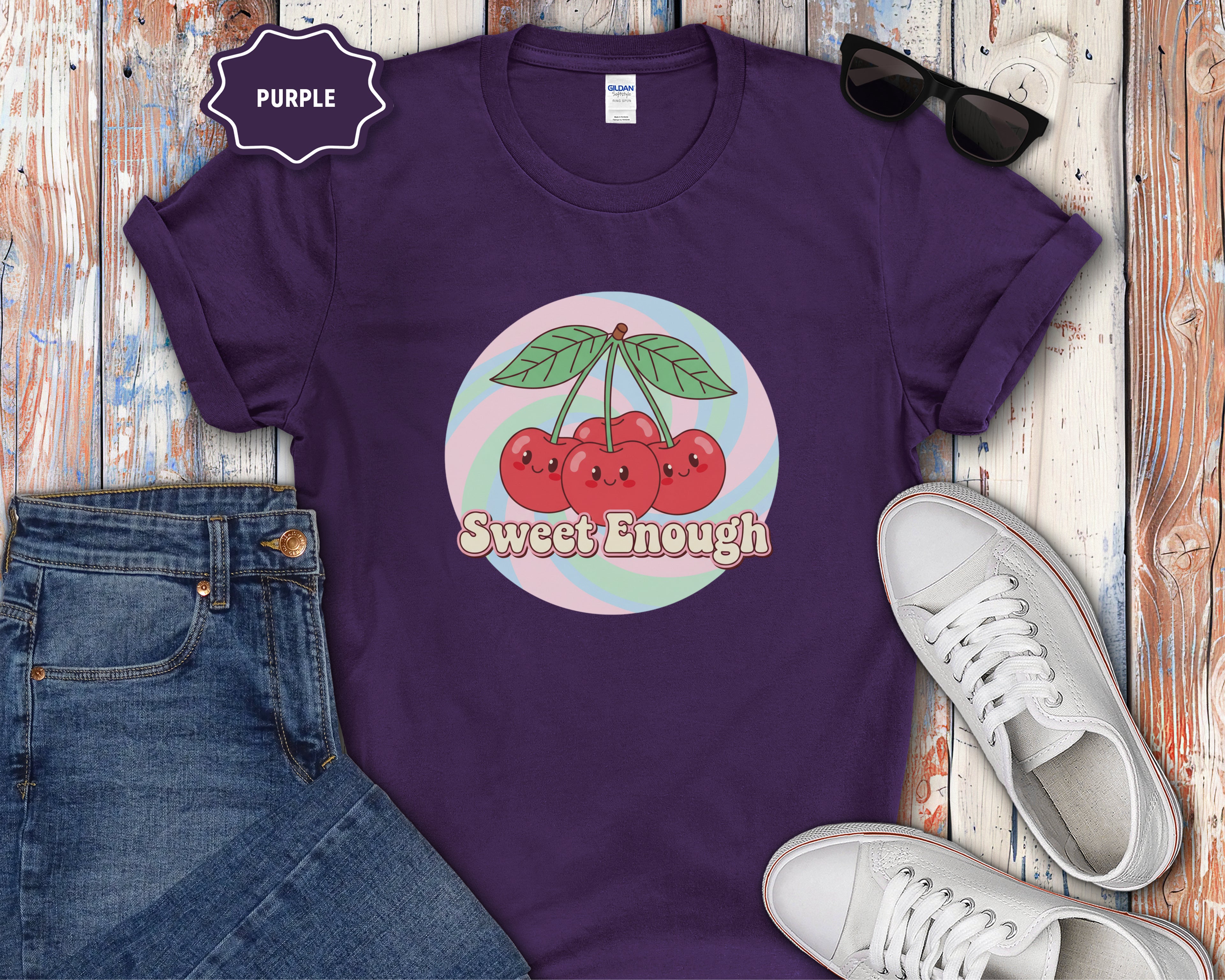 Sweet Enough cherries graphic T-Shirt