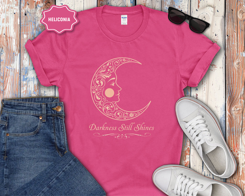 Floral Crescent Moon T-Shirt