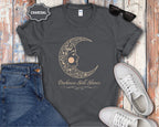Floral Crescent Moon T-Shirt