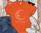 Floral Crescent Moon T-Shirt