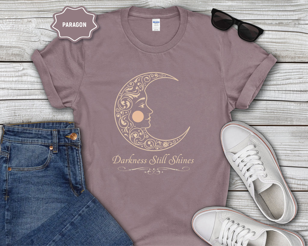 Floral Crescent Moon T-Shirt