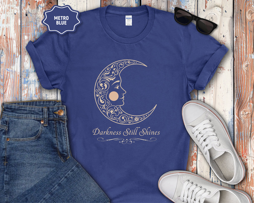 Floral Crescent Moon T-Shirt