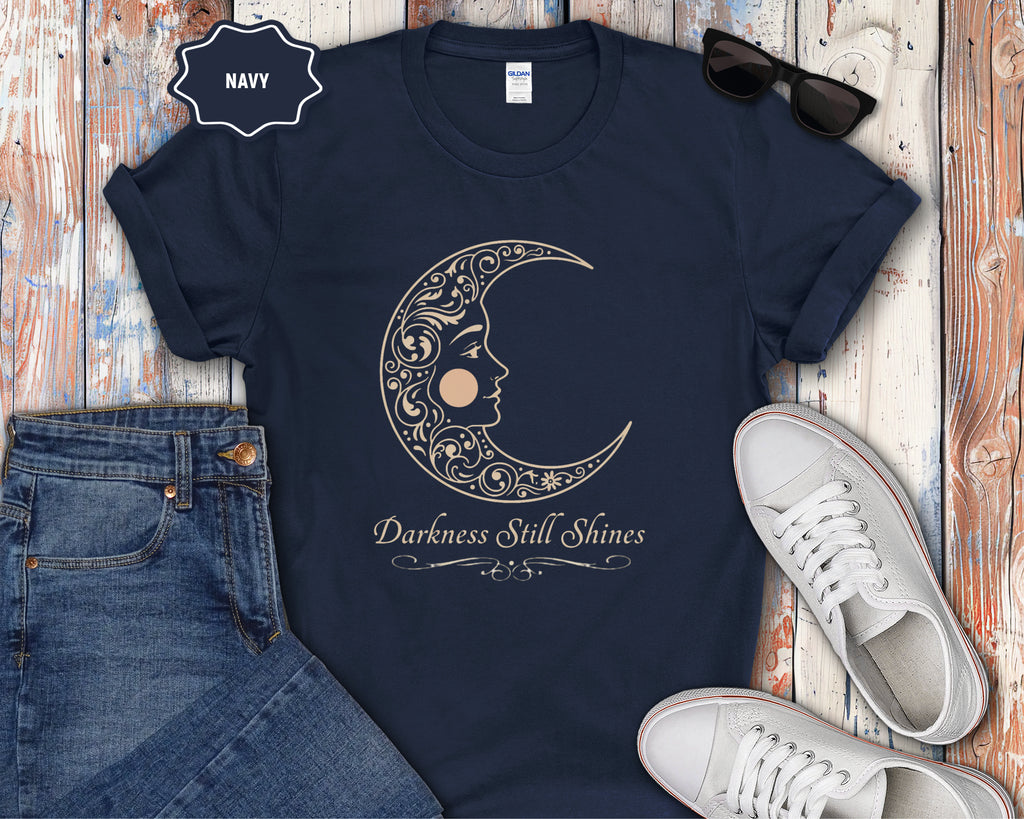 Floral Crescent Moon T-Shirt