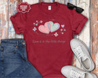 Interlocking Hearts Love Is in the Little Things T-Shirt
