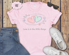 Interlocking Hearts Love Is in the Little Things T-Shirt