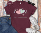 Interlocking Hearts Love Is in the Little Things T-Shirt