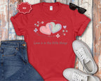 Interlocking Hearts Love Is in the Little Things T-Shirt