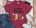 Group Therapy Alcohol Funny Mental Health T-Shirt
